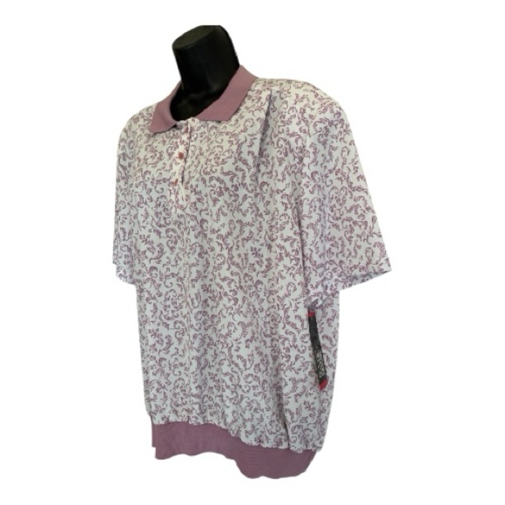 NWT Cricket Lane White & Dusty Purple Paisley Windbreaker Shirt Size 20W